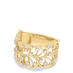 Rings|Effy Jewelry D'Oro 14K Yellow Gold Diamond Vine Ring, 0.26 TCW