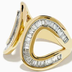 Rings|Effy Jewelry D'Oro 14K Yellow Gold Diamond Open Ring