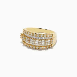 Rings|Effy Jewelry D'Oro 14K Yellow Gold Diamond Ring 0.98 TCW