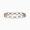 Bracelets|Effy Jewelry Duo 14K White and Yellow Gold Diamond Chain Link Tennis Bracelet, 2.01 TCW