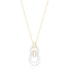 Necklaces & Pendants|Effy Jewelry Duo 14K White and Yellow Gold Diamond Pendant, 0.52 TCW