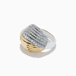 Rings|Effy Jewelry Duo 14K White and Yellow Gold Diamond Ring
