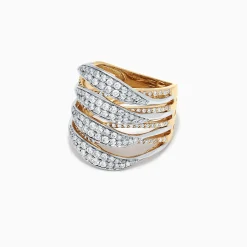 Rings|Effy Jewelry Duo 14K Yellow and White Gold Diamond Ring, 1.31 TCW
