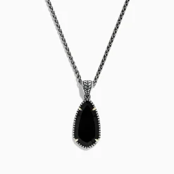 Necklaces & Pendants|BH Multi Eclipse 925 Sterling Silver Onyx Pendant, 4.56 TCW