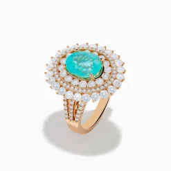 Rings|Effy Jewelry Effy Hematian 18K Rose Gold Paraiba and Diamond Ring