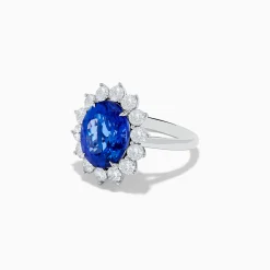 Rings|Effy Jewelry Hematian 14K White Gold Tanzanite and Diamond Ring