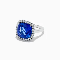 Rings|Effy Jewelry Hematian 14K White Gold Tanzanite and Diamond Ring