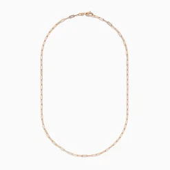 Necklaces & Pendants|Effy Jewelry 14K Rose Gold 20" 2.5mm Paperclip Necklace