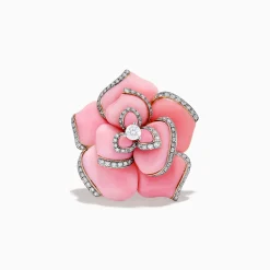 Rings|Effy Jewelry 14K Rose Gold Conch Shell and Diamond Ring