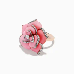 Rings|Effy Jewelry 14K Rose Gold Conch Shell and Diamond Ring