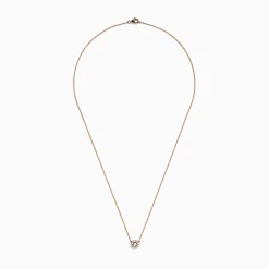 Necklaces & Pendants|BH Multi 14K Rose Gold Diamond Cluster Necklace, 0.26 TCW