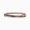 Bracelets|Effy Jewelry 14K Rose Gold Espresso and White Diamond Bangle, 1.26 TCW
