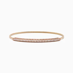 Bracelets|Effy Jewelry 14K Rose Gold Flexible Diamond Bangle