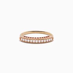 Rings|Effy Jewelry 14K Rose Gold Flexible Size 7-10 Diamond Ring