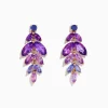 Earrings|Effy Jewelry 14K Rose Gold Iolite, Amethyst and Tanzanite Earrings