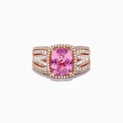 Rings|Effy Jewelry 14K Rose Gold Kunzite and Diamond Ring