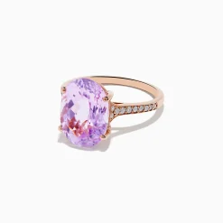 Rings|Effy Jewelry 14K Rose Gold Kunzite and Diamond Ring