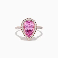 Rings|Effy Jewelry 14K Rose Gold Kunzite and Diamond Ring