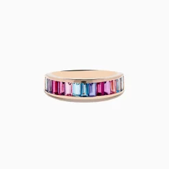 Rings|Effy Jewelry 14K Rose Gold Multi Color Gemstone Band Ring