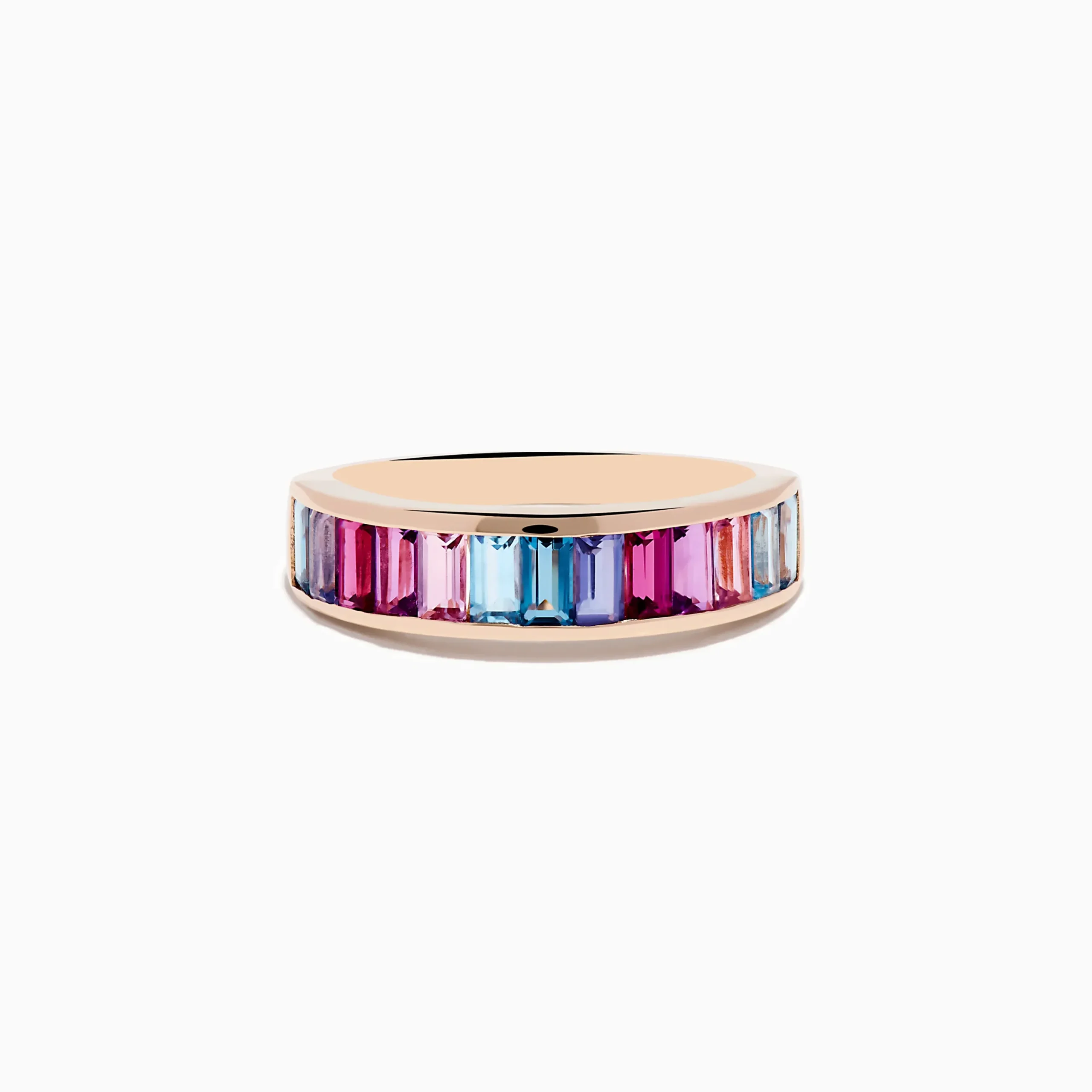 Rings|Effy Jewelry 14K Rose Gold Multi Color Gemstone Band Ring