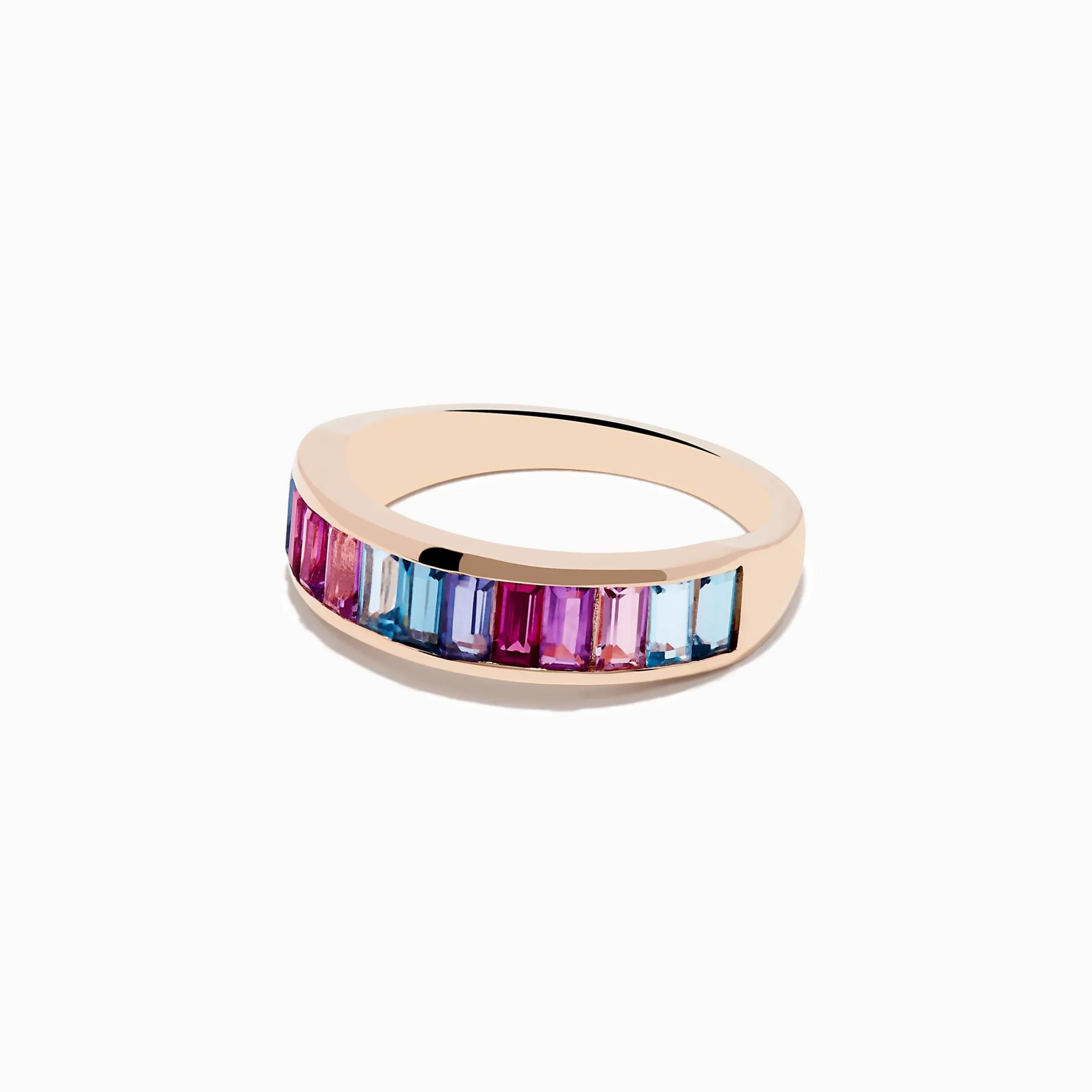 Rings|Effy Jewelry 14K Rose Gold Multi Color Gemstone Band Ring