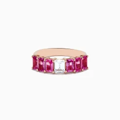 Rings|Effy Jewelry 14k Rose Gold Pink and White Sapphire Ring