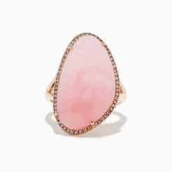 Rings|BH Multi 14K Rose Gold Pink Opal and Diamond Ring