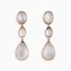 Earrings|Effy Jewelry 14K Rose Gold Quartz Crystal, Rose Quartz and Pink Mother Of Pearl Earrings