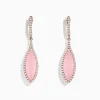 Earrings|Effy Jewelry 14K Rose Gold Rose Quartz and Diamond Earrings