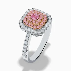 Rings|Effy Jewelry 18K Two Tone Gold White and Pink Diamond Ring