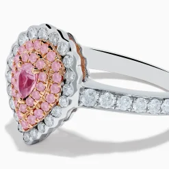 Rings|Effy Jewelry 18K Two Tone Gold White and Pink Diamond Ring