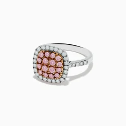 Rings|Effy Jewelry 14K Two Tone Gold White and Pink Diamond Ring