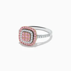 Rings|Effy Jewelry 14K Two-Tone Pink and White Diamond Ring