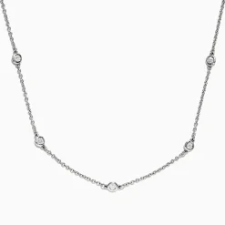 Necklaces & Pendants|Effy Jewelry 14K White Gold 18" Diamond Necklace, .69 TCW