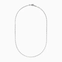 Necklaces & Pendants|Effy Jewelry 14K White Gold 20" 2.5mm Paperclip Necklace