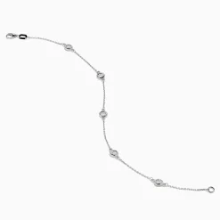 Bracelets|Effy Jewelry 14K White Gold Bezel Diamond Bezel Bracelet