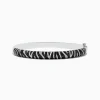 Bracelets|Effy Jewelry 14k White Gold Black and White Diamond Zebra Print Bangle