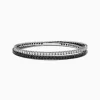 Bracelets|Effy Jewelry 14k White Gold Black and White Diamond Double Wrap Bracelet 6.77 TCW