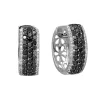 Earrings|Effy Jewelry 14K White Gold Black and White Diamond Earrings, 1.30 TCW