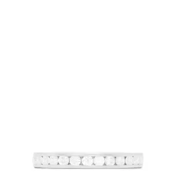 Rings|Louis Creations 14K White Gold Channel Set Diamond Eternity Band, 1.00 TCW