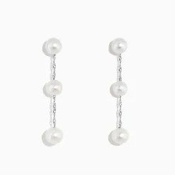 Earrings|BH Multi 14K White Gold Cultured Fresh Water Pearl Drop Earrings