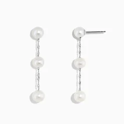 Earrings|BH Multi 14K White Gold Cultured Fresh Water Pearl Drop Earrings