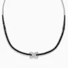 Necklaces & Pendants|Effy Jewelry 14K White Gold Diamond Black and White Diamond Necklace