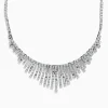 Necklaces & Pendants|Effy Jewelry 14K White Gold Diamond Fringe Necklace
