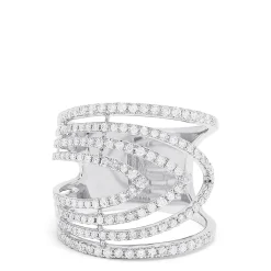 Rings|Effy Jewelry 14K White Gold Diamond Ring, 0.86 TCW