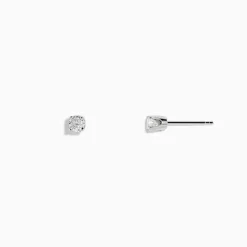 Earrings|Effy Jewelry 14K White Gold Diamond Solitaire Stud Earrings 0.25 TCW
