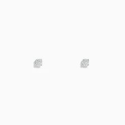 Earrings|Effy Jewelry 14K White Gold Diamond Solitaire Stud Earrings, 0.15 TCW