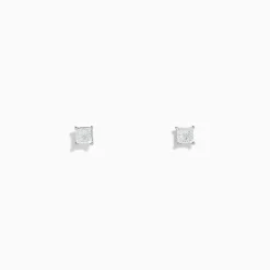 Earrings|Effy Jewelry 14K White Gold Diamond Solitaire Stud Earrings, 0.25 TCW