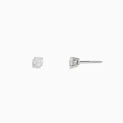 Earrings|Effy Jewelry 14K White Gold Diamond Solitaire Stud Earrings, 0.50 TCW