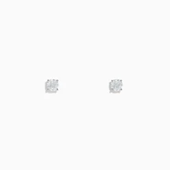 Earrings|Effy Jewelry 14K White Gold Diamond Solitaire Stud Earrings, 0.33 TCW